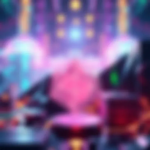 A digital representation of major blockchain advancements with Polygon logo and futuristic elements