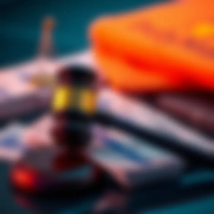 A graphic depicting betting slips and a gavel, symbolizing the legal issues surrounding Polymarket's bets on the Zelenskyy lawsuit.
