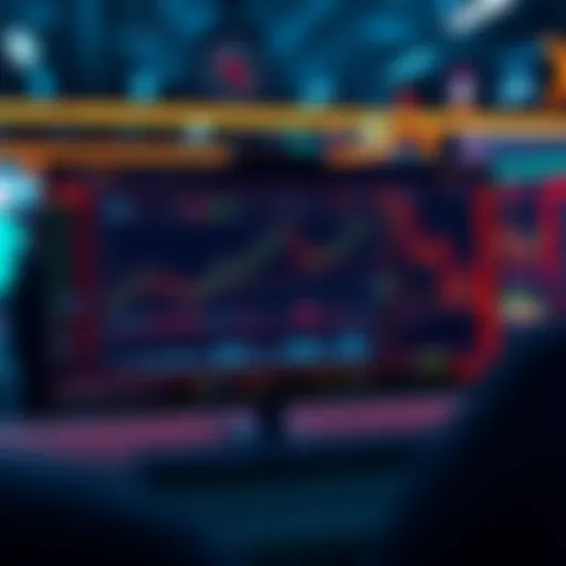 A digital trading platform displaying market bets on geopolitical events including the Iran strikes, with graphs and trade patterns visible.