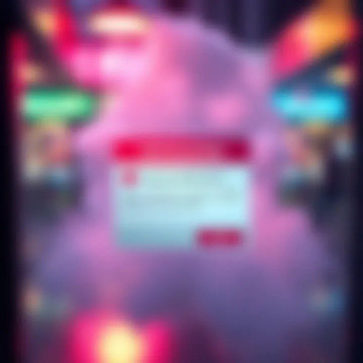 A whimsical depiction of a pop-up notification causing laughter, highlighting digital irony.
