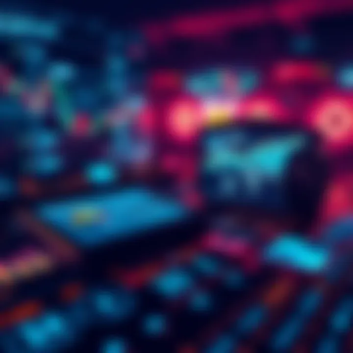 Dynamic Portfolio Management Tools Visualization of innovative financial technology enhancing investment strategies