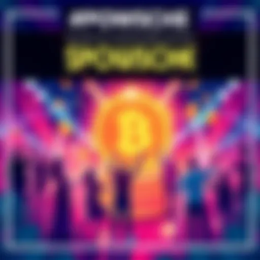 A vibrant graphic showing $POWSCHE logo, coins, and people celebrating financial success together.