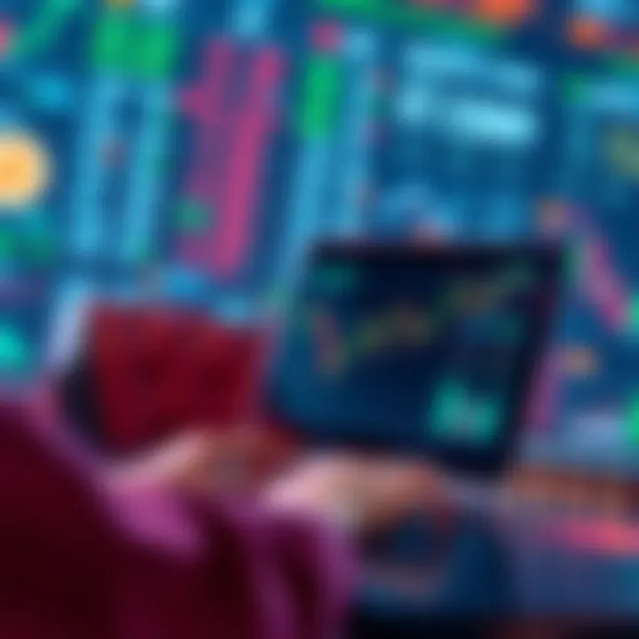 A trader using Wrappdex on a digital interface showing cryptocurrency transactions on the Hedera platform.