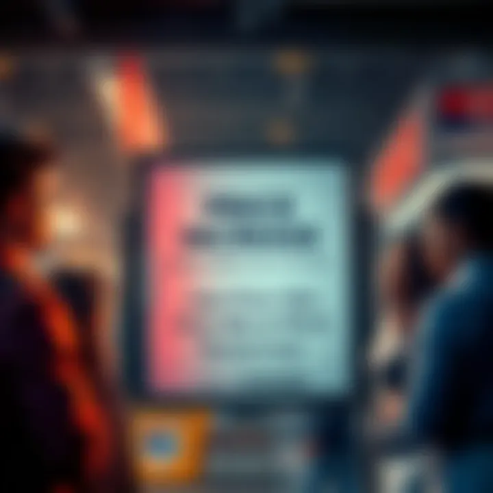 A notice board showing an announcement about a price hike at work with coworkers looking concerned.