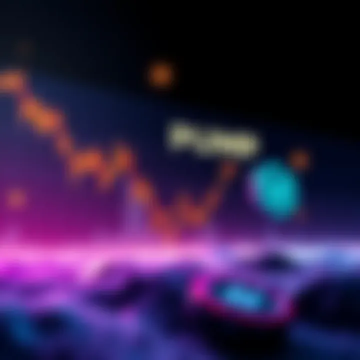 Graph showing $PUMP token price decline despite buybacks and burns, with Wintermute logo indicating selling pressure.