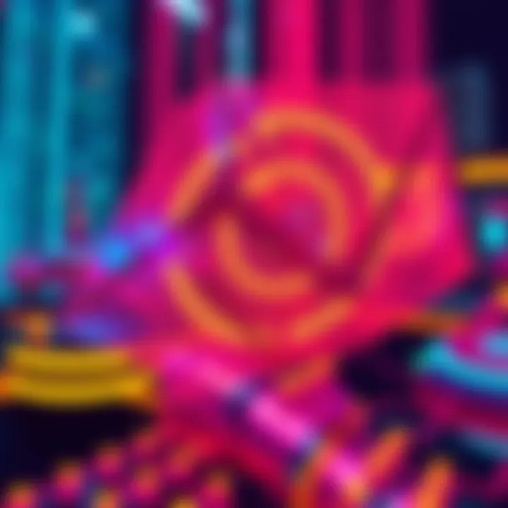 A digital representation of QANX's Mainnet launch featuring post-quantum technology and partnership with IBM.