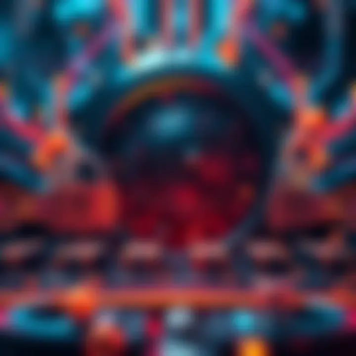 Quantum Computing Advancements A futuristic representation of quantum computing technology with abstract elements and digital locks symbolizing cryptography solutions. Companies like Qanplatform are developing tools for secure bloc...