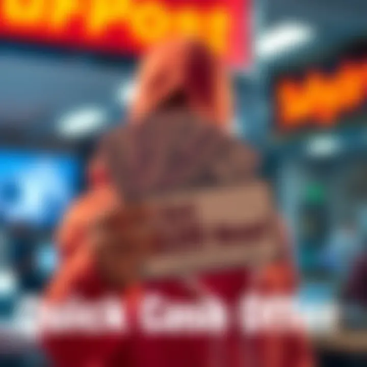 An individual holding cash with a sign that says 'Get $20 Now!'