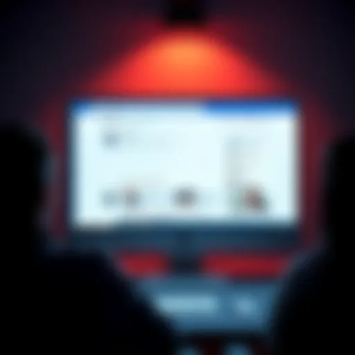 A computer screen displaying an empty forum page, indicating a lack of activity and conversation among members.