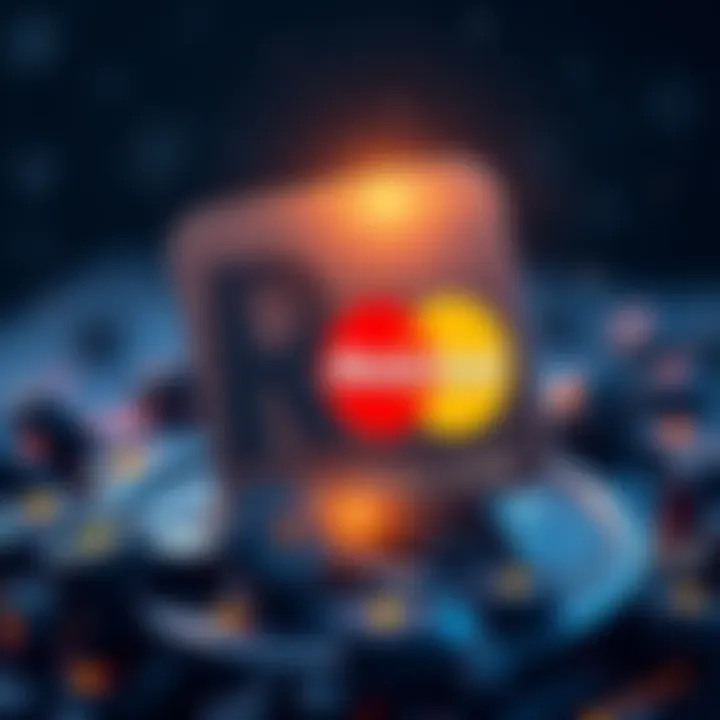Rain stablecoin logo with Mastercard logo, representing their partnership for digital cards