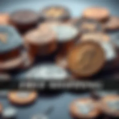 A selection of rare European coins including a Dutch Daalder and a Wildman Thaler displayed on a table with a free shipping banner