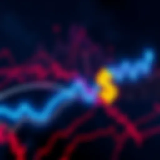 Graph showing steep decline of RAVE cryptocurrency with a dollar sign and a dramatic drop