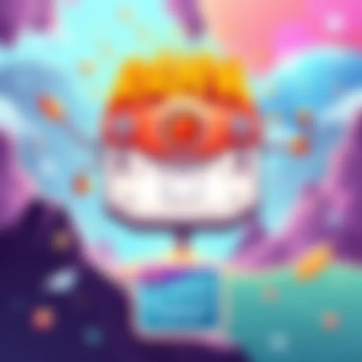 Illustration depicting RAWW's growth and innovation with a vibrant Telegram bot interface and engaging game visuals.