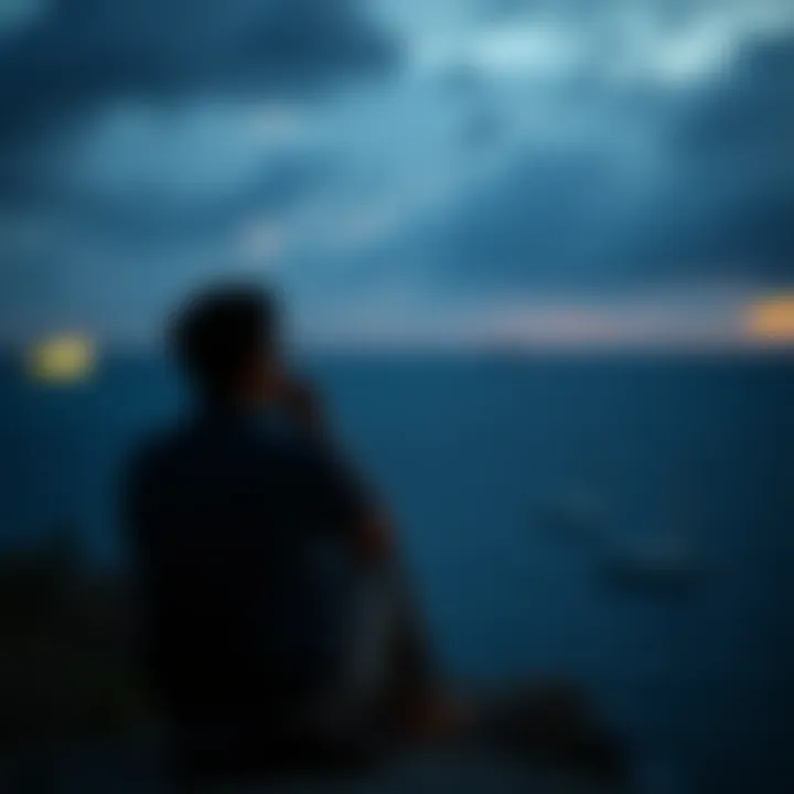 A thoughtful person sitting alone, contemplating past decisions and advice given, looking worried about missed opportunities.