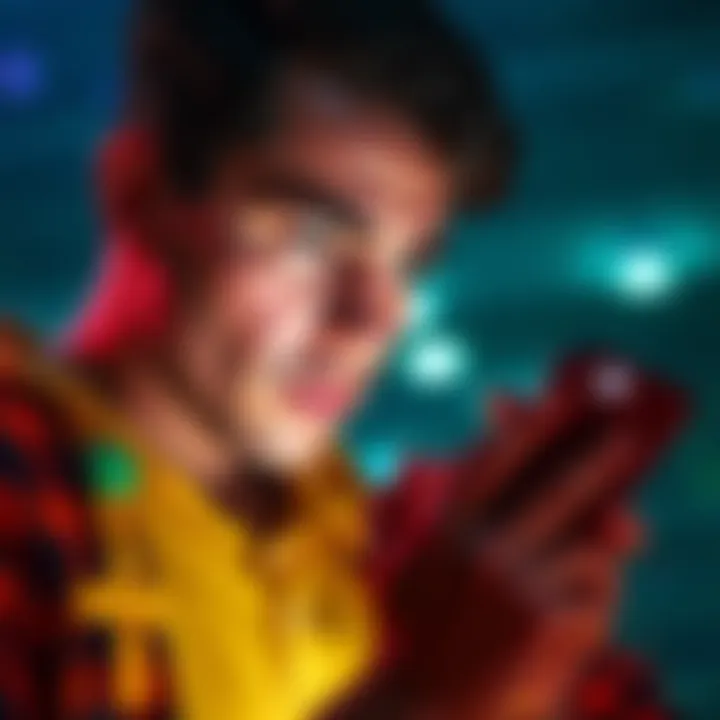 Person looking worried while viewing scam messages about Gemini on a smartphone
