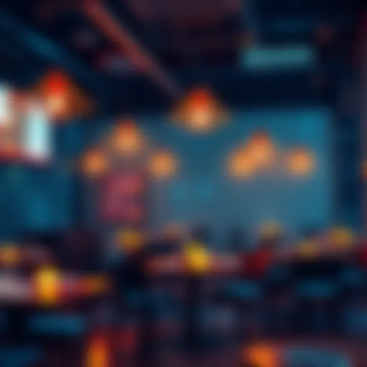 Conceptual illustration of innovative restaurant reservation futures contracts with digital and financial elements