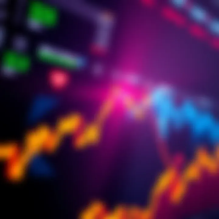 A stock market graph showing a decline, representing the end of commission-free trading at Revolut.