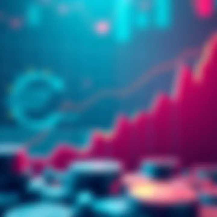Graph showing increasing interest rates with Revolut logo and ECB symbol