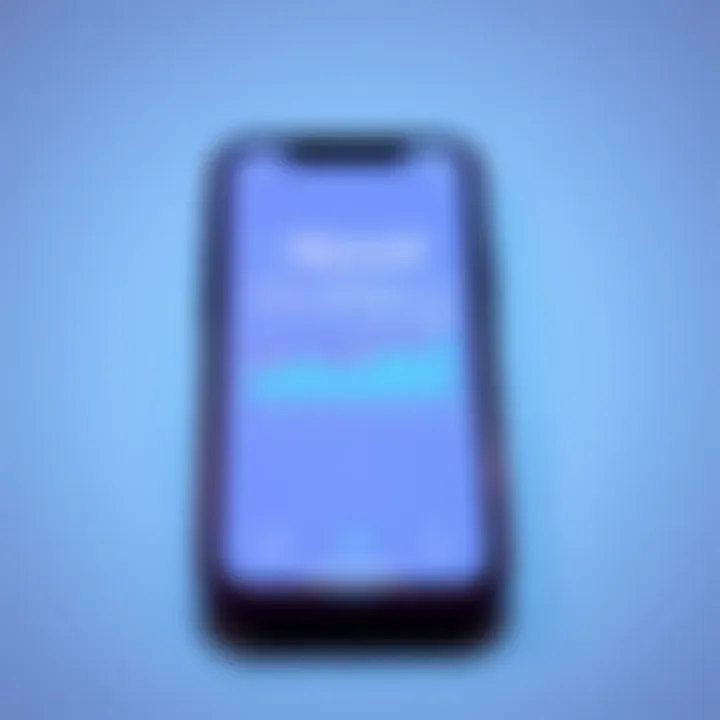 A smartphone displaying the Revolut app interface with currency symbols and financial graphs.