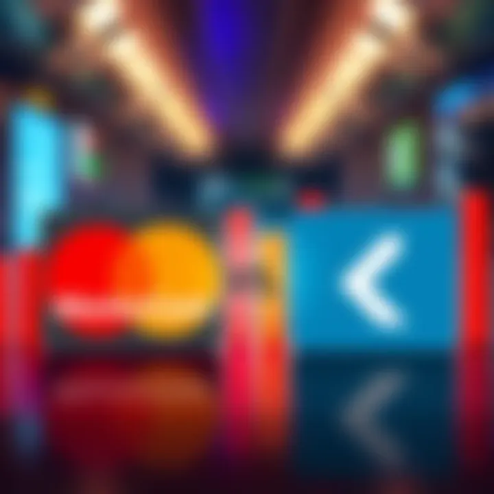 Graphic showing Revolut and Mastercard logos with currency symbols and comparison bars