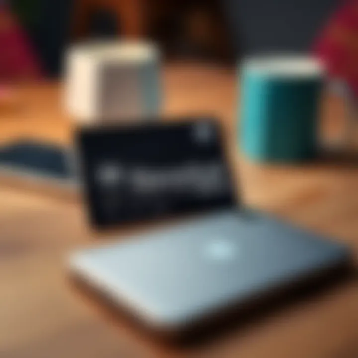 A close-up view of a Revolut Metal card resting on a wooden table, with a smartphone and coffee mug in the background, indicating a financial setup.