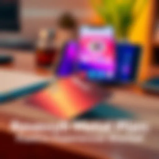 A close-up of a shiny Revolut Metal card resting on a wooden desk with a smartphone displaying the Revolut app in the background.