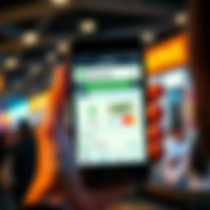 RevPoints Overview Person holding a smartphone displaying a rewards program with dollar signs, showcasing the possibility of converting points to cash.