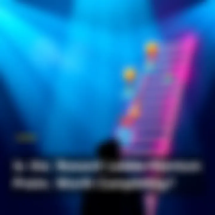 A person considering rewards on a ladder with various benefits displayed on each step