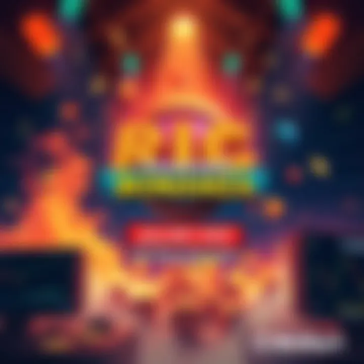 Graphic showcasing the RIC Trading Bonanza with a 10,000 USDT prize pool, featuring trading elements and excitement