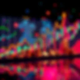 A vibrant chart showing increasing values of various altcoins, symbolizing a potential altcoin season in the cryptocurrency market.