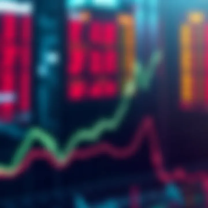 Graph showing the decline in Robinhood's stock value after a drop in cryptocurrency revenue