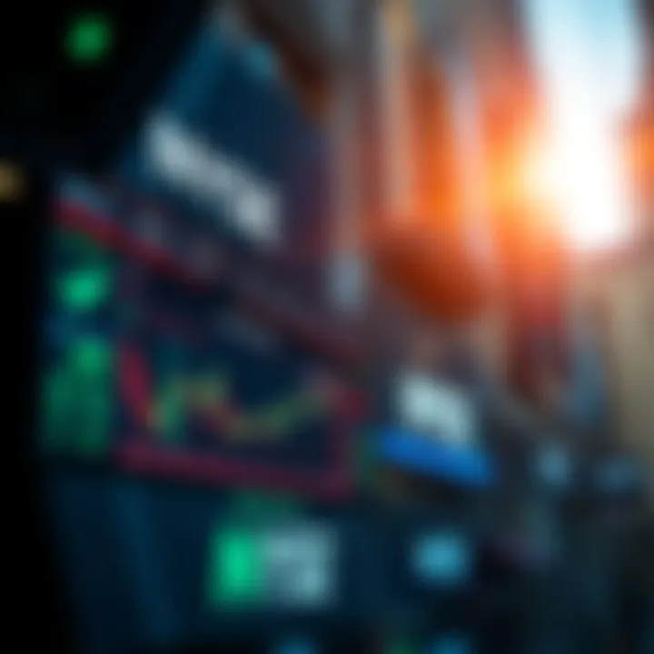 A visual representation of Robinhood's 24/7 tokenization approach, showing digital assets trading on a screen alongside traditional stock market elements of the NYSE.