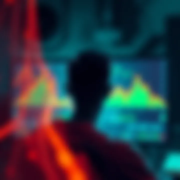 A person looking confused at a computer screen showing declining cryptocurrency values, symbolizing rugpull scams.