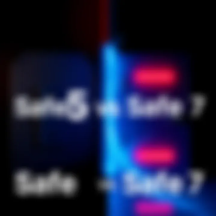 A split image showing Safe 5 on one side and Safe 7 on the other, illustrating the key features of each option.