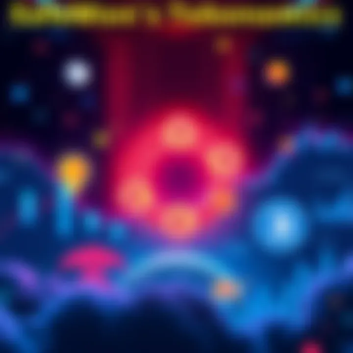 SafeMoon Tokenomics A visual representation of SafeMoon tokenomics featuring currency symbols and charts showcasing liquidity and rewards, illustrating trust issues in cryptocurrency.