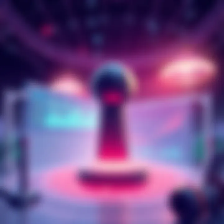 Illustration representing SaucerSwap's V3 launch with a central limit order book and trading graphics