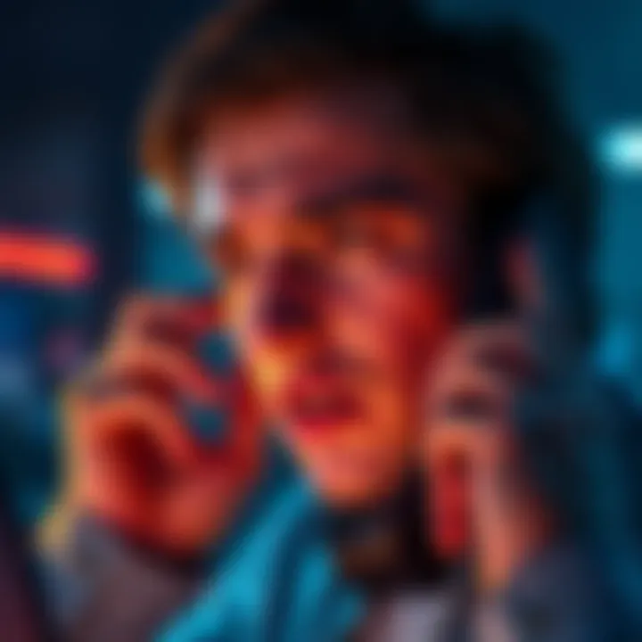 Beware of Scam Calls A person receiving a suspicious phone call about Coinbase, with a look of concern.