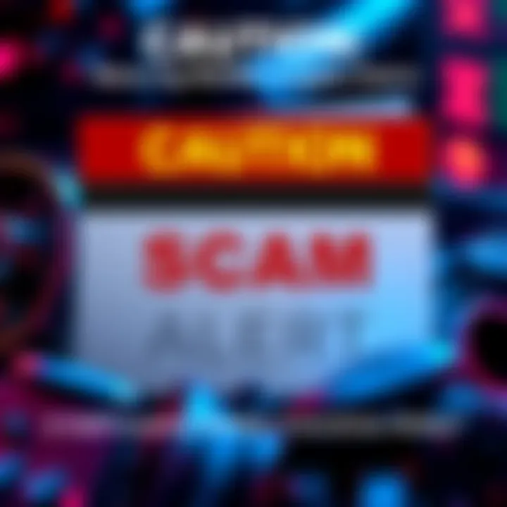 Visual representation of a scam email's suspicious elements with a self-custody wallet theme.