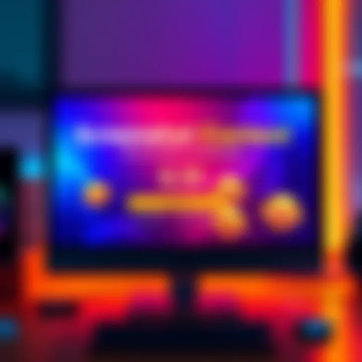 A vibrant graphic showing a computer screen displaying cash payout details with excited emojis, promoting a screenshot contest.