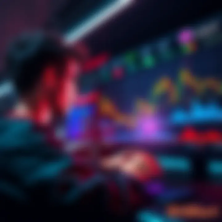 A user trading on BitMart platform with clear graphs and USDT displayed, highlighting the easy and instant trading experience.