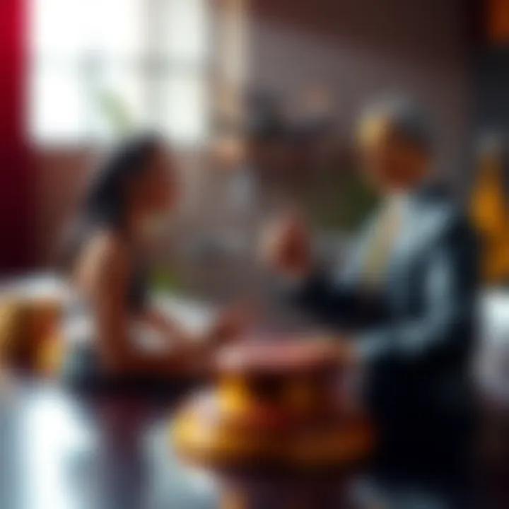 Symbolic depiction of SEC and Binance discussing terms, highlighting the importance of the cryptocurrency climate