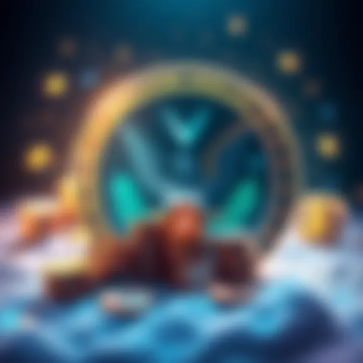 Illustration of the SEC logo with various cryptocurrency symbols representing the new commodities status