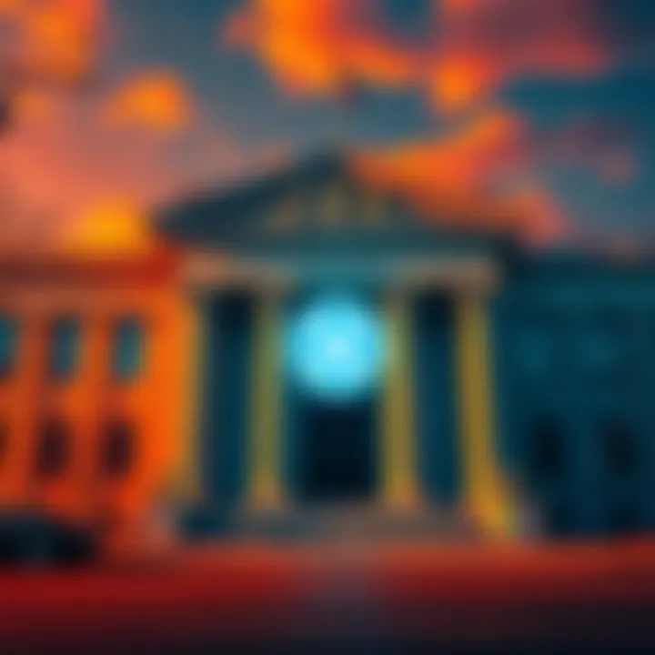 The SEC building with a sign indicating the delay in the Franklin XRP fund listing decision