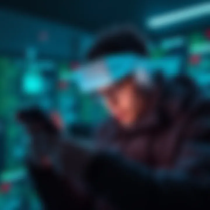 A person checking their offline storage devices with a look of concern, highlighting the importance of security measures against hacks
