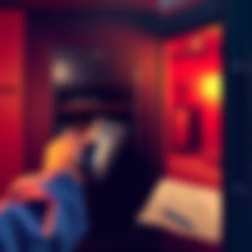 Secure storage for hardware wallet Person placing a hardware wallet into a home safe with a seed phrase written on paper nearby.