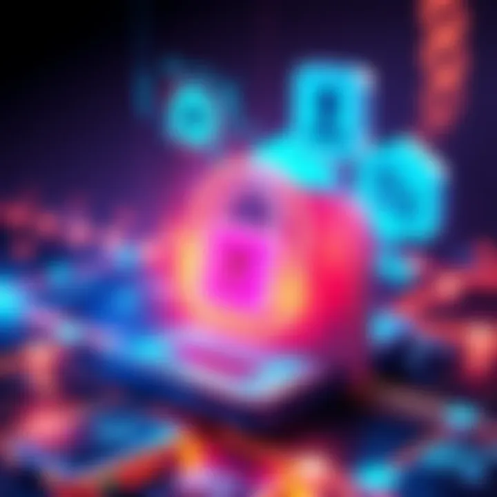 Illustration showing a digital wallet with security icons like a lock and multi-factor authentication symbols, representing user-friendly DeFi wallet features.