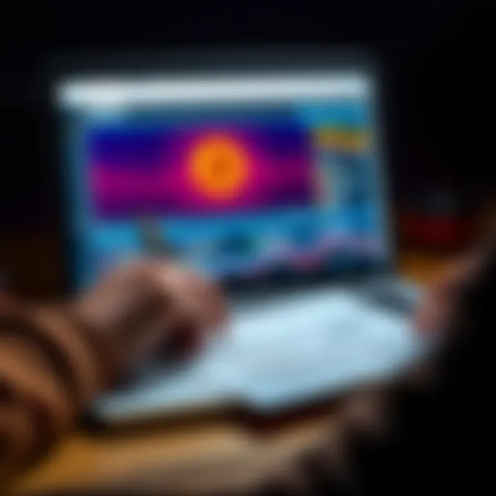 A person writing down a seed phrase on paper next to a laptop with a hot wallet interface open.