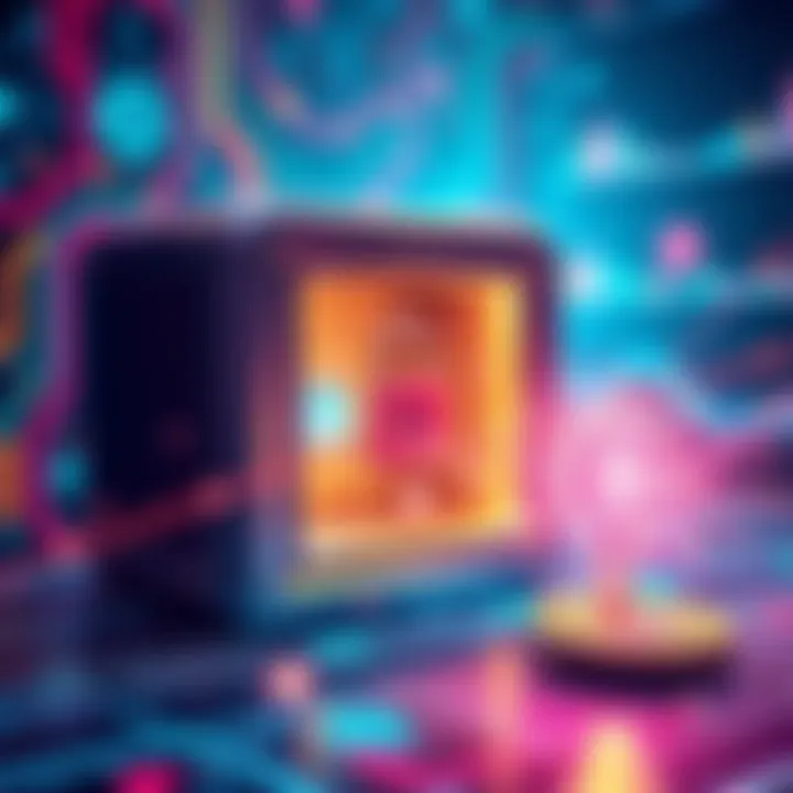 A creative and secure storage solution for seed phrases, showcasing a lockbox with digital elements and crypto symbols, emphasizing safety and accessibility in the cryptocurrency world.