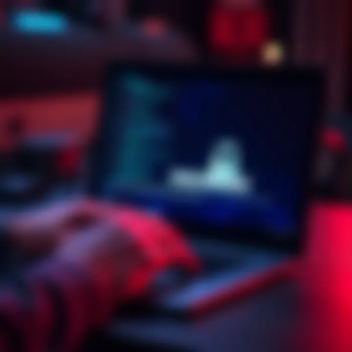 Person typing a passphrase on a laptop with a lock icon on the screen