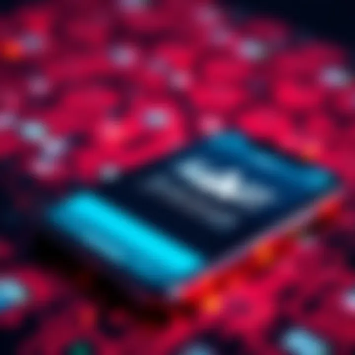 A close-up of a smartphone displaying a warning message, symbolizing online security threats and scams.